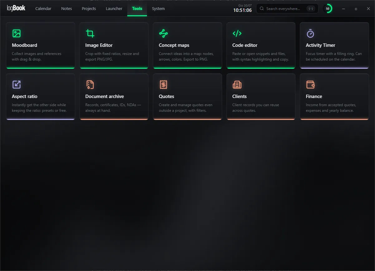 logBook — Tools